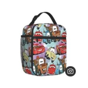 New Cars Movie & The Gang Insulated Lunch Bag/Bento Box, For Work or School